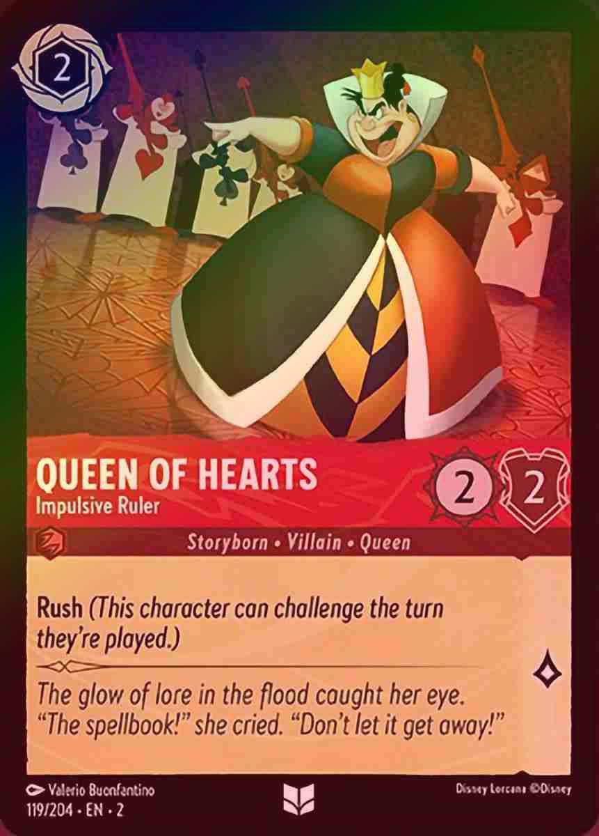【FOIL】Queen of Hearts - Impulsive Ruler [ROTF-119/204-U]