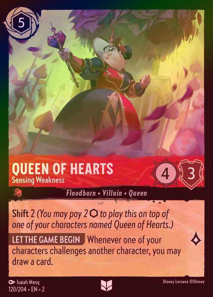【FOIL】Queen Of Hearts - Sensing Weakness [ROTF-120/204-U]
