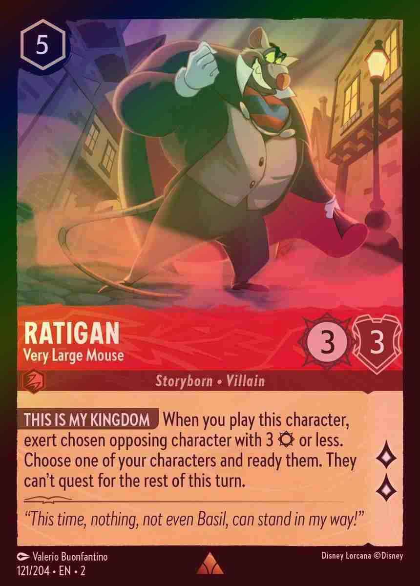 【FOIL】Ratigan - Very Large Mouse [ROTF-121/204-R]