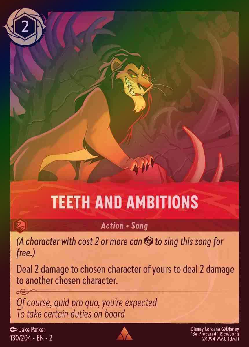 【FOIL】Teeth and Ambitions [ROTF-130/204-R]