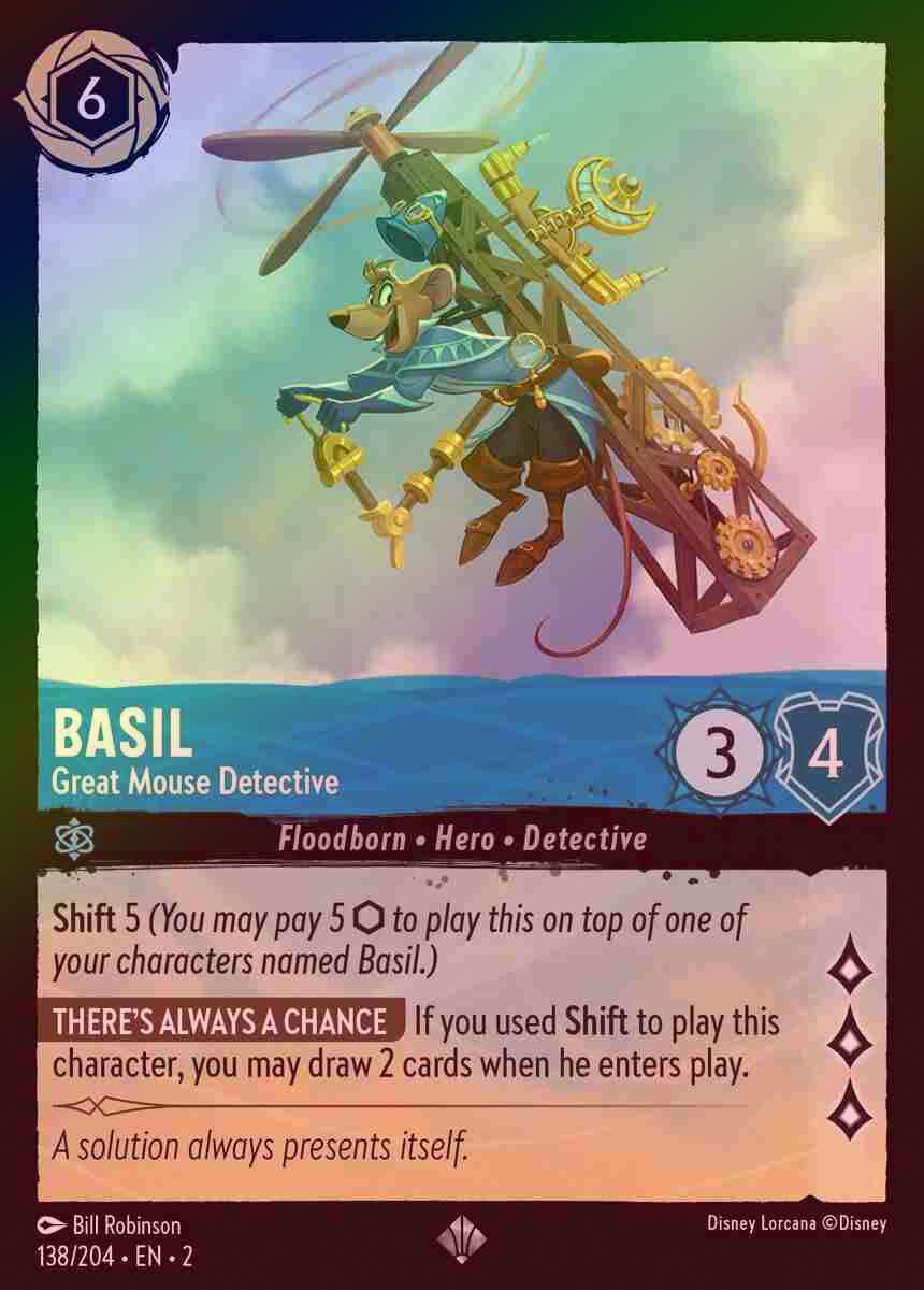 【FOIL】Basil - Great Mouse Detective [ROTF-138/204-S]