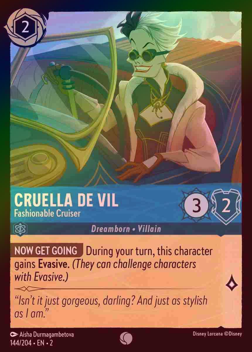 【FOIL】Cruella De Vil - Fashionable Cruiser [ROTF-144/204-C]