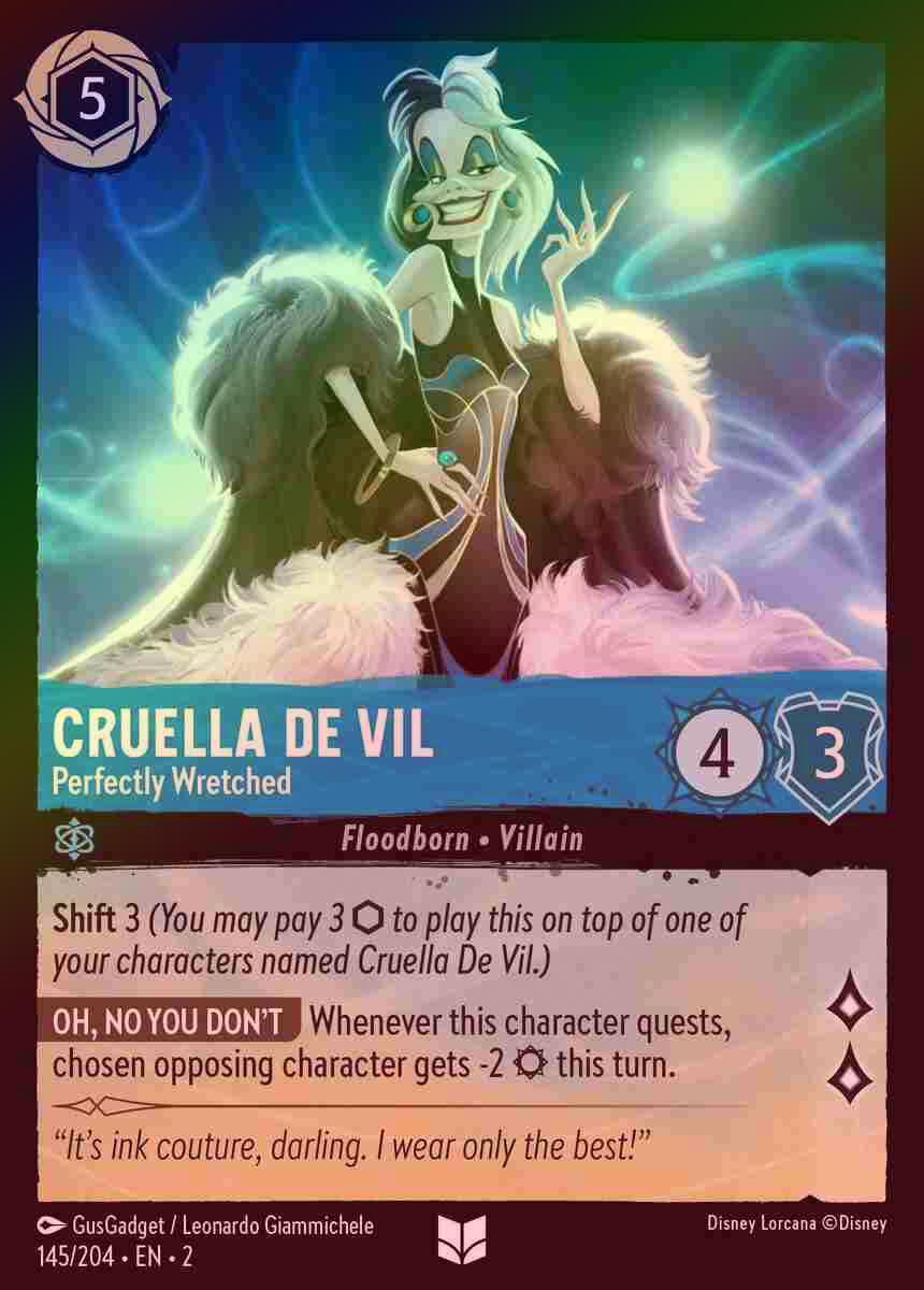 【FOIL】Cruella De Vil - Perfectly Wretched [ROTF-145/204-U]