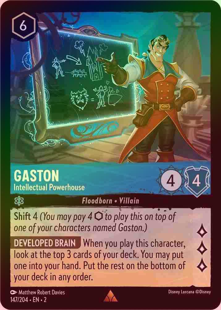 【FOIL】Gaston - Intellectual Powerhouse [ROTF-147/204-R]