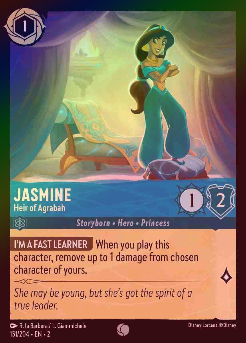 【FOIL】Jasmine - Heir of Agrabah [ROTF-151/204-C]