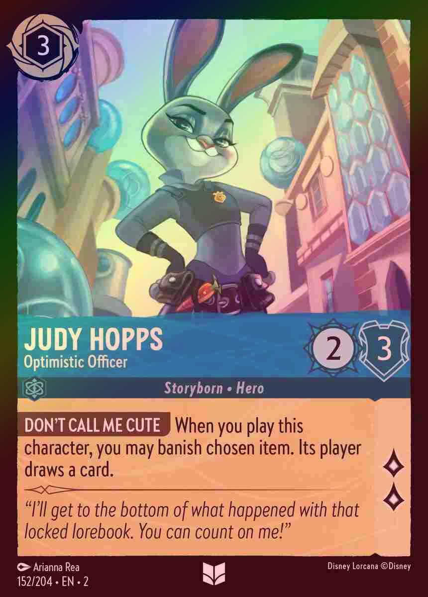 【FOIL】Judy Hopps - Optimistic Officer [ROTF-152/204-U]
