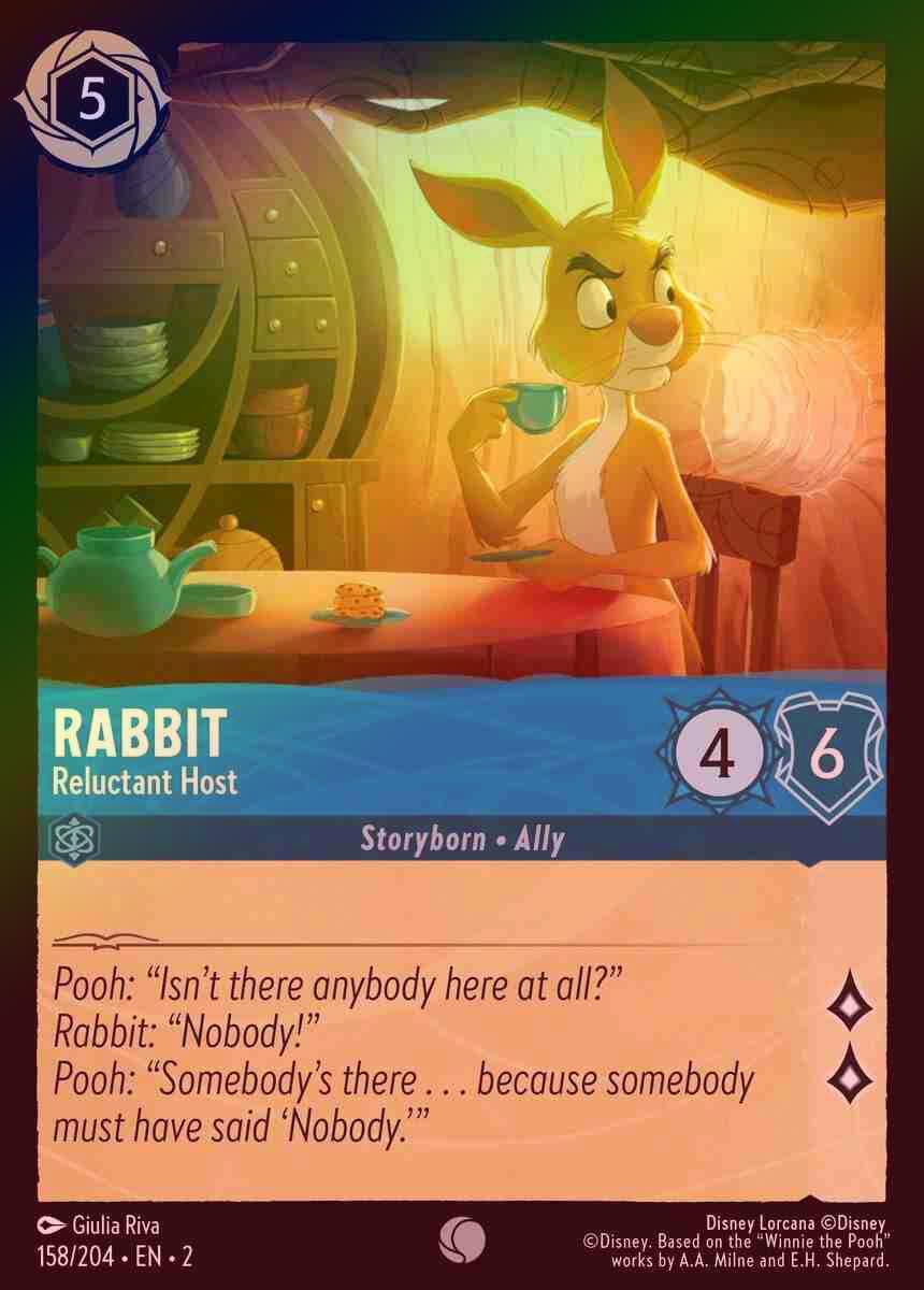 【FOIL】Rabbit - Reluctant Host [ROTF-158/204-C]