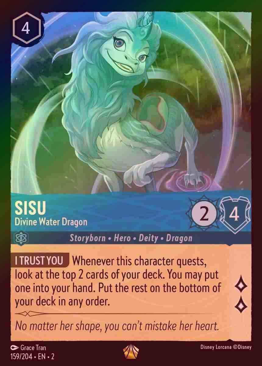 【FOIL】Sisu - Divine Water Dragon [ROTF-159/204-L]