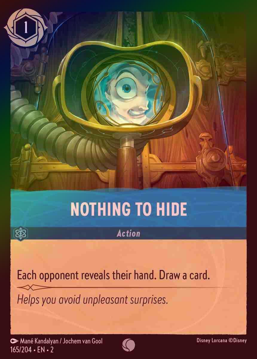 【FOIL】Nothing to Hide [ROTF-165/204-C]