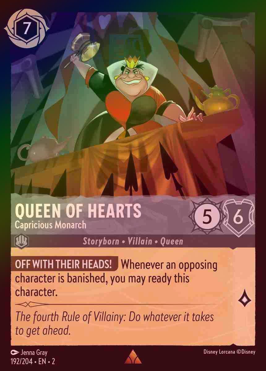 【FOIL】Queen of Hearts - Capricious Monarch [ROTF-192/204-R]