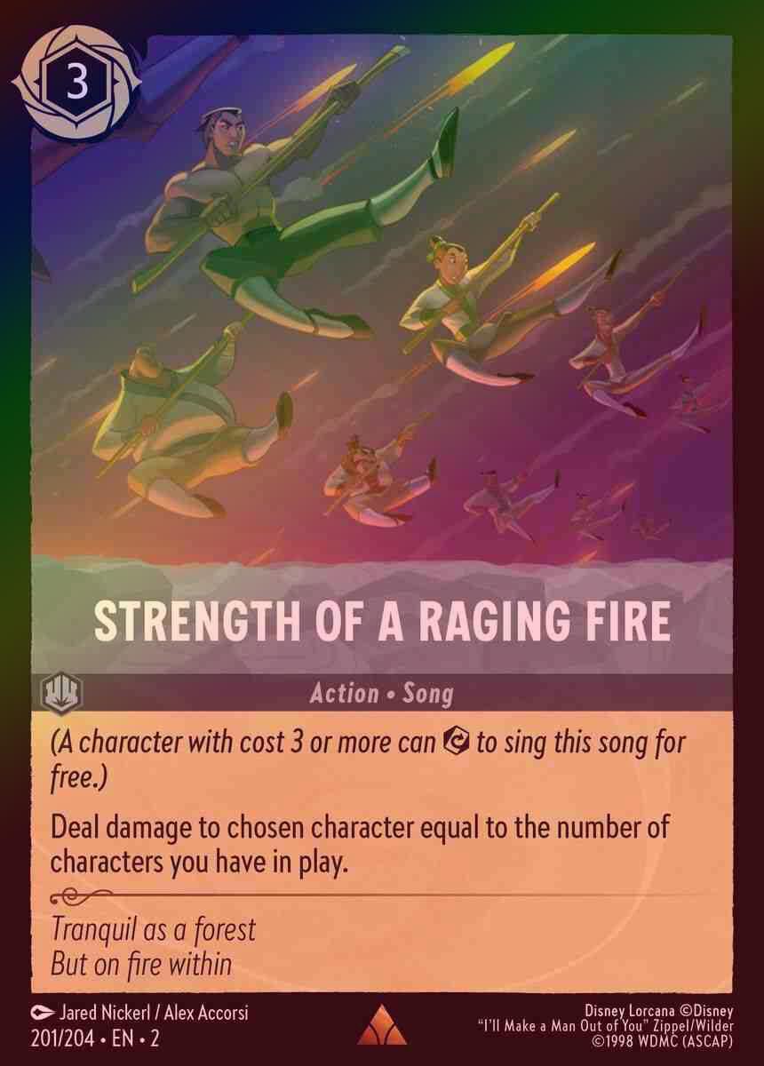 【FOIL】Strength of a Raging Fire [ROTF-201/204-R]