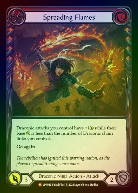 【RF】[Draconic Ninja] Spreading Flames [UPR049-M] Rainbow Foil