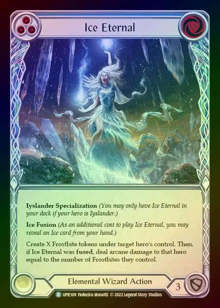 【RF】[Elemental Wizard] Ice Eternal [UPR109-R] (blue) Rainbow Foil
