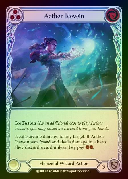 【RF】[Elemental Wizard] Aether Icevein [UPR115-C] (blue) Rainbow Foil