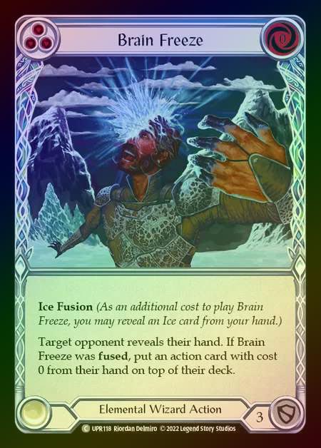 【RF】[Elemental Wizard] Brain Freeze [UPR118-C] (blue) Rainbow Foil