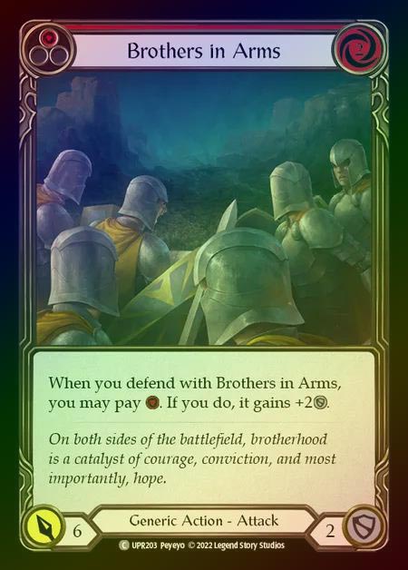 【RF】[Generic] Brothers in Arms [UPR203-C] (red) Rainbow Foil
