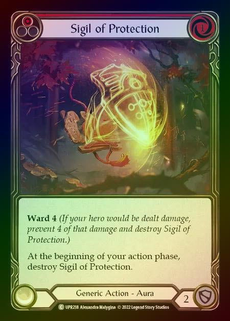 【RF】[Generic] Sigil of Protection [UPR218-C] (red) Rainbow Foil