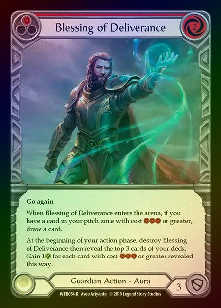 【RF】[Guardian] Blessing of Deliverance (red) [1st-WTR054-R] Rainbow Foil