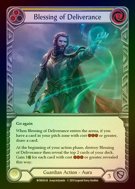 【RF】[Guardian] Blessing of Deliverance (yellow) [1st-WTR055-R] Rainbow Foil