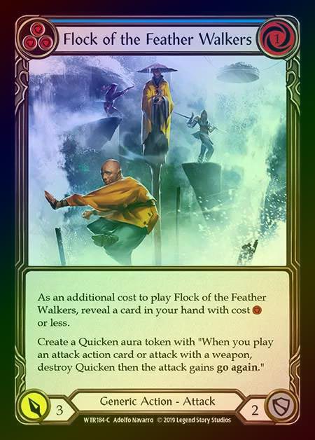 【RF】[Generic] Flock of the Feather Walkers (blue) [1st-WTR184-C] Rainbow Foil