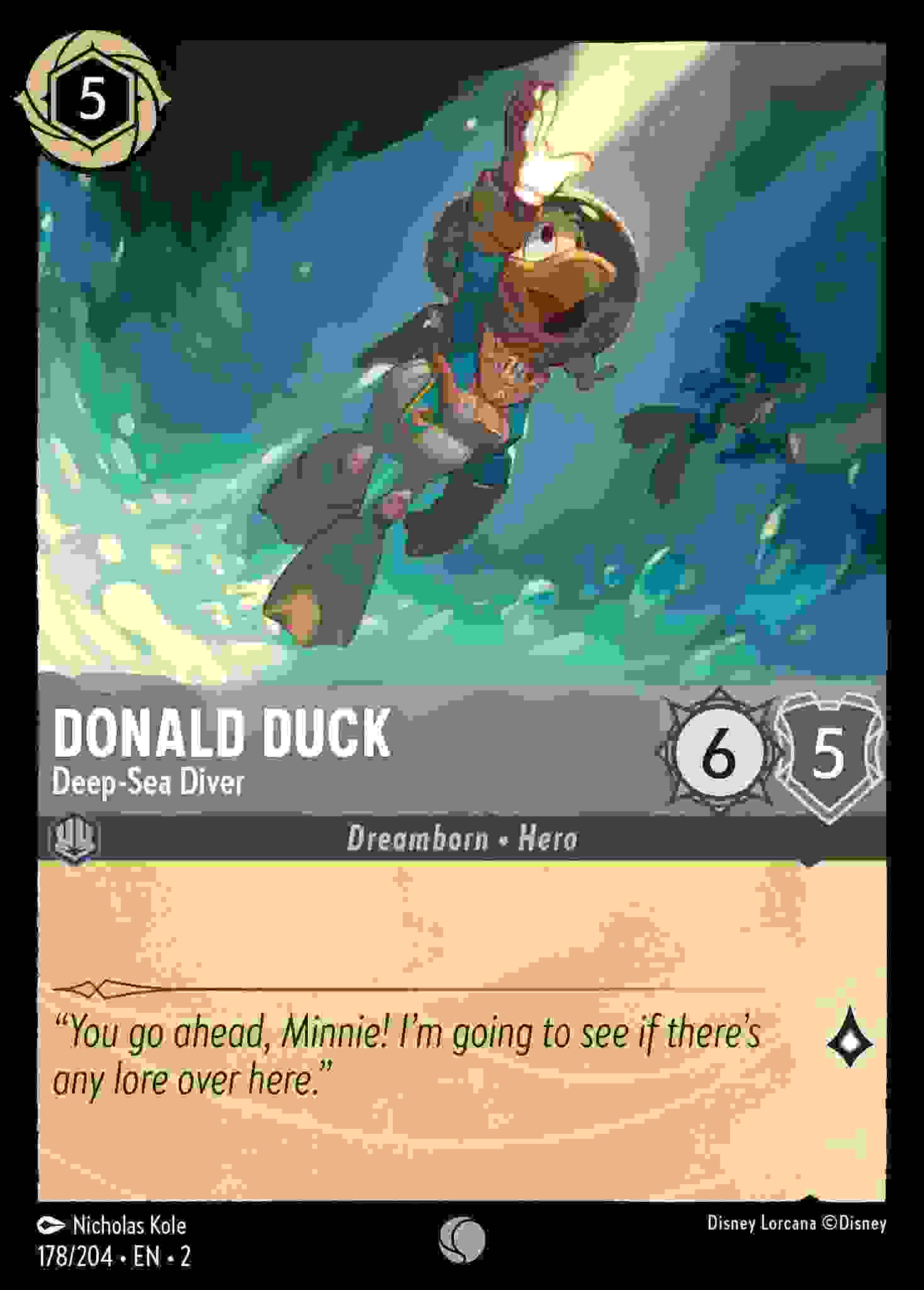 Donald Duck - Deep-Sea Diver [ROTF-178/204-C]