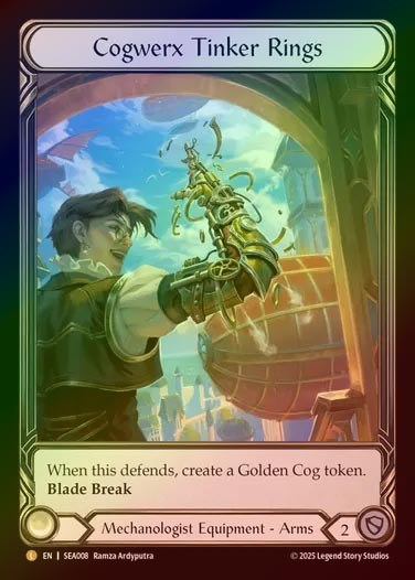 【CF】【EN】[Mechanologist] コグワークスの絡繰リング/Cogwerx Tinker Rings (Extended Art) [SEA008-L]