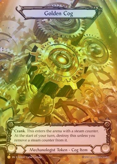 【RF】【EN】[Mechanologist] 金の歯車/Golden Cog (Extended Art) [SEA042-B]