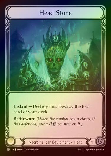 【CF】【EN】[Necromancer] 頭部墓石/Head Stone [SEA081-C]