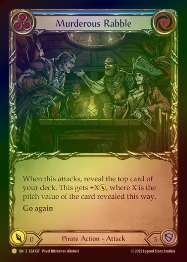 【CF】【EN】[Pirate] 凶悪な無秩序/Murderous Rabble (blue) [SEA137-R]