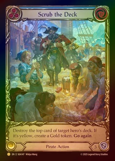 【CF】【EN】[Pirate] 甲板掃除/Scrub the Deck (blue)  (Extended Art) [SEA147-R]