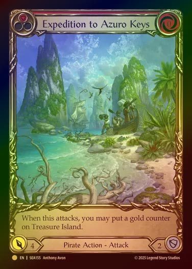 【CF】【EN】[Pirate] 蒼碧諸島の探検/Expedition to Azuro Keys (red)  (Extended Art) [SEA155-C]