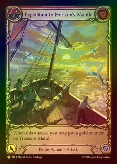【CF】【EN】[Pirate] 天海融域の探検/Expedition to Horizon's Mantle (red)  (Extended Art) [SEA158-C]