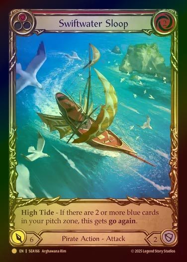 【CF】【EN】[Pirate] スウィフトウォーター・スループ/Swiftwater Sloop (red)  (Extended Art) [SEA166-C]
