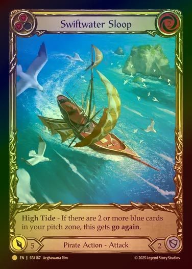 【CF】【EN】[Pirate] スウィフトウォーター・スループ/Swiftwater Sloop (yellow)  (Extended Art) [SEA167-C]