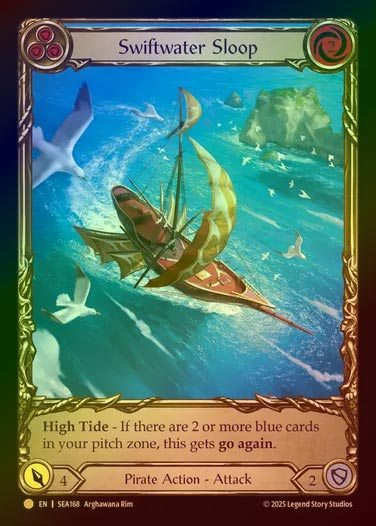 【CF】【EN】[Pirate] スウィフトウォーター・スループ/Swiftwater Sloop (blue)  (Extended Art) [SEA168-C]