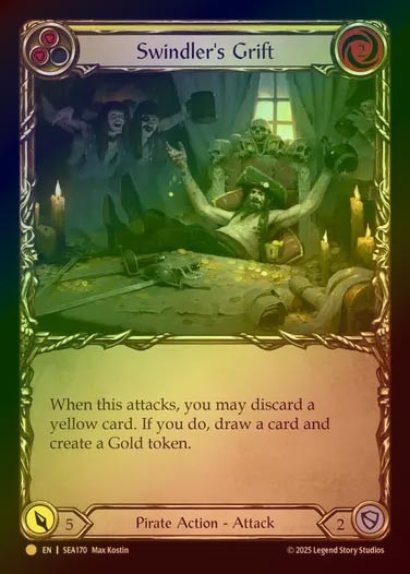 【CF】【EN】[Pirate] 海賊の一仕事/Swindler's Gift (yellow)  [SEA170-C]