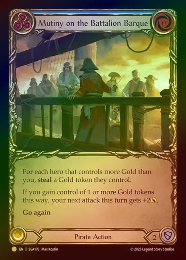 【CF】【EN】[Pirate] 戦隊帆船での反乱/Mutiny on the Battallon Barque (blue)  [SEA176-C]