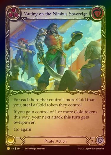 【CF】【EN】[Pirate] ニンバス・ソブリンでの反乱/Mutiny on the Nimbus Sovereign (blue)  [SEA177-C]