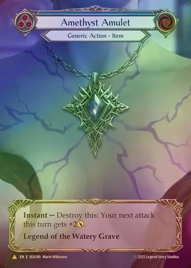 【CF】【EN】[Generic] アメジストのアミュレット/Amethyst Amulet (Extended Art) [SEA189-Marvel]