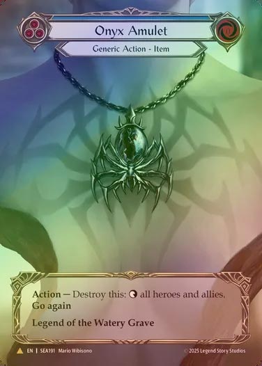 【CF】【EN】[Generic] オニキスのアミュレット/Onyx Amulet (Extended Art) [SEA191-Marvel]