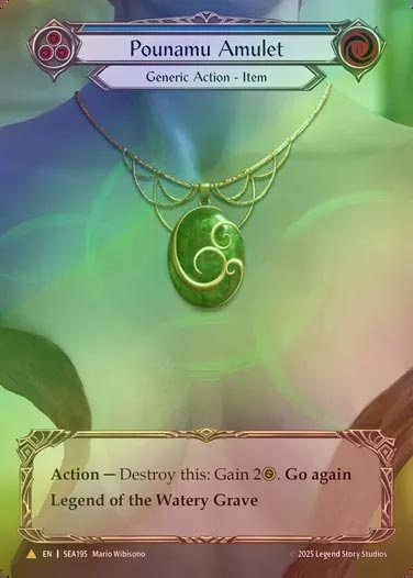 【CF】【EN】[Generic] ポウナムのアミュレット/Pounamu Amulet (Extended Art) [SEA195-Marvel]