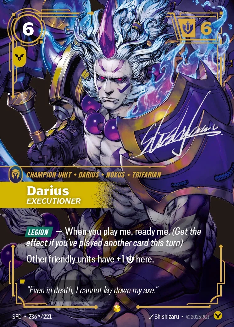 【クーポン使用不可】【SIGNED】[Order] Darius, Executioner [SFD-236*-Showcase]