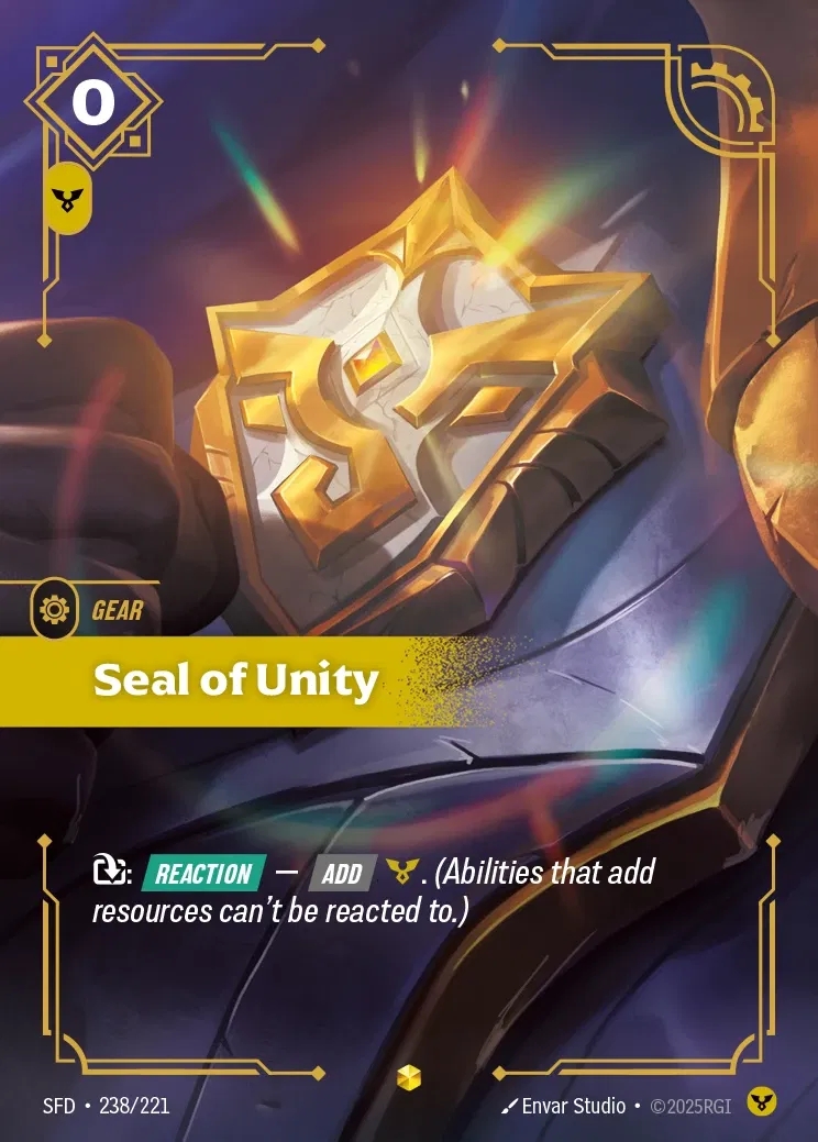 【Showcase】[Order] Seal of Unity [SFD-238-showcase]