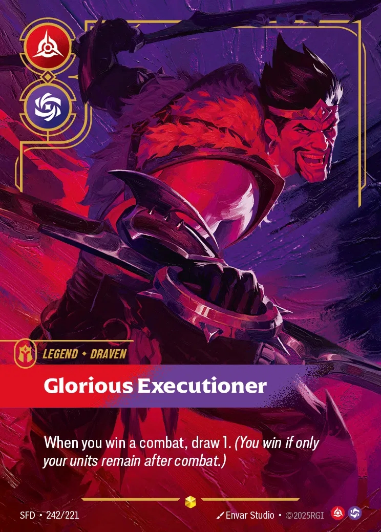 【Showcase】[Fury Chaos] Draven, Glorious Executioner [SFD-242-Showcase]
