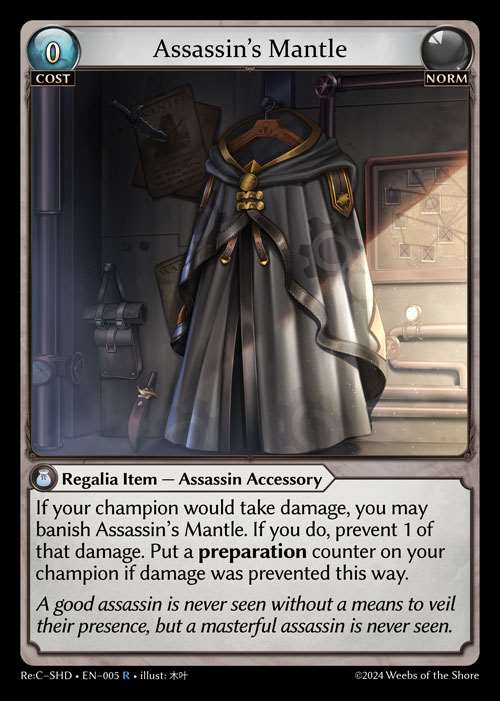 [Norm] Assassin's Mantle [SHD-005-R]