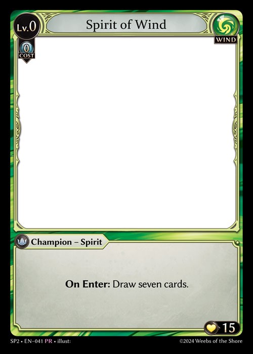 [Wind] Spirit of Wind [SP2_041-PR]