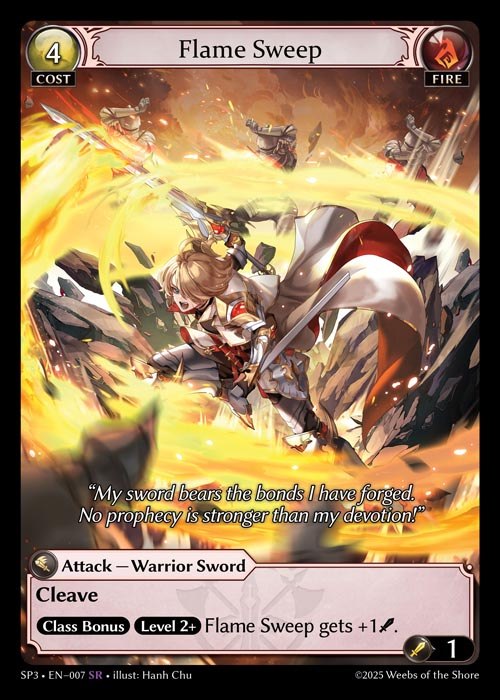 [Fire] Flame Sweep [SP3_007-SR]