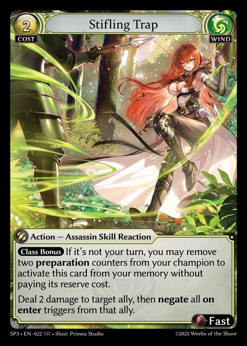 [Wind] Stifling Trap [SP3_022-SR]