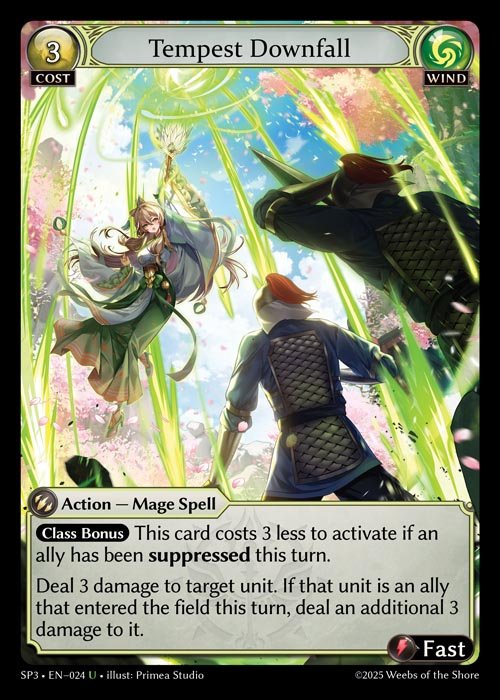 [Wind] Tempest Downfall [SP3_024-U]