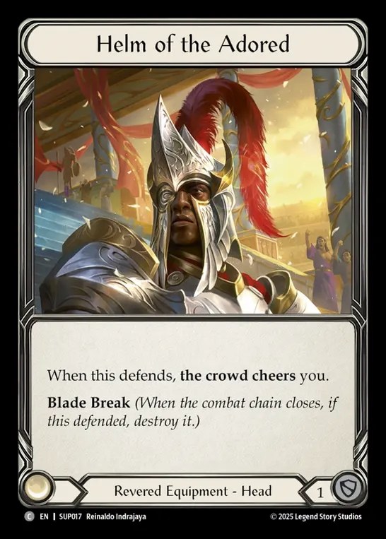 【EN】[Revered] 誉者の兜/Helm of the Adored [SUP017-C]